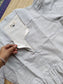 Prewashed handloom Cotton - Feeding/ Maternity Maxi/Gown - Cotton lining /Center zip -Collar White stripe