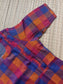Madras check/ cotton Maternity 2 pc Coordset [ Top with double side zip, and Pant- blue and pink