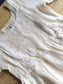 Premium  Muslin- Feeding/ Maternity Maxi/Gown - Cotton lining  / Double side zip  - White